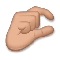 Pinching Hand- Medium Skin Tone emoji on LG